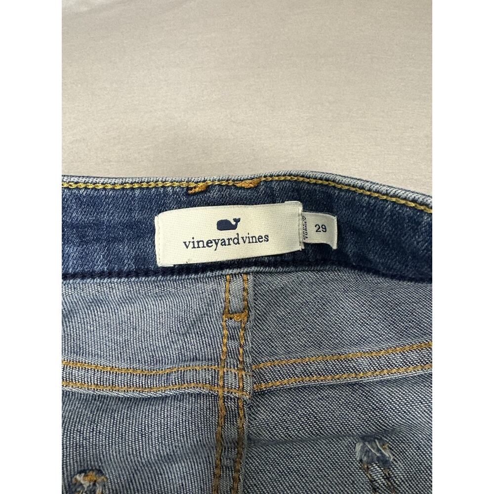 VINEYARD VINES Jamie Jeans Skinny Released Hem-Size 29 Dark Wash - Picture 7 of 11